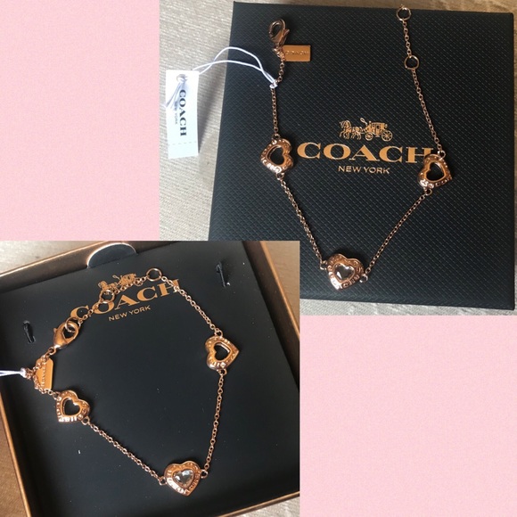✨COACH✨LAST 1! Rosegold Heart Bracelet - Picture 5 of 7